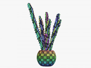Decorative potted plant 07 Model 3D