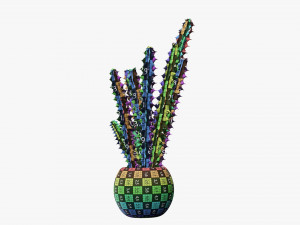 Decorative potted plant 07 Model 3D