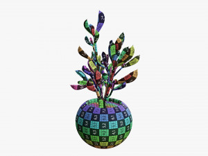Decorative potted plant 08 Modelo 3D
