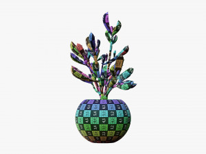 Decorative potted plant 08 Modelo 3D