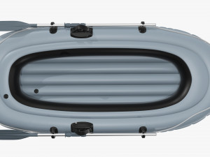 Inflatable Boat 01 gray Modelo 3D