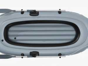 Inflatable Boat 01 gray 3D Model