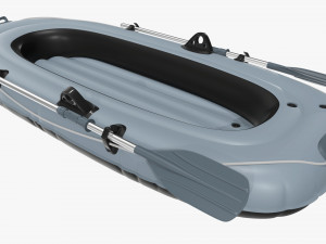 Inflatable Boat 01 gray Modelo 3D
