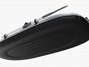 Inflatable Boat 01 gray 3D Model