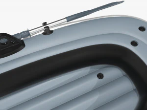 Inflatable Boat 01 gray 3D Model