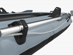 Inflatable Boat 01 gray 3D Model