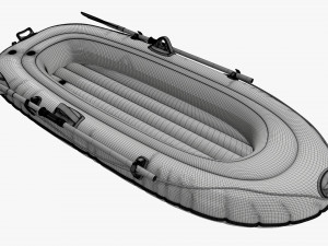Inflatable Boat 01 gray Modelo 3D