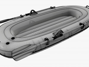 Inflatable Boat 01 gray Modelo 3D