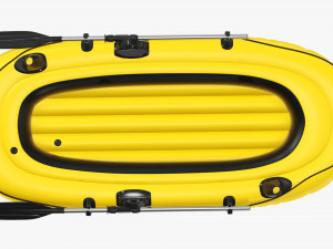 Inflatable Boat 01 yellow Modelo 3D