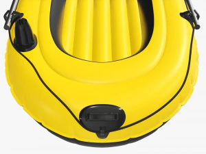 Barco infl&aacute;vel 01 amarelo Modelo 3D
