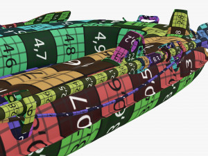 Inflatable Boat 01 yellow Modelo 3D