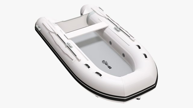 Inflatable Boat 02 3D Model .c4d .max .obj .3ds .fbx .stl .blend 