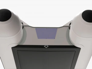 Inflatable Boat 02 3D Model