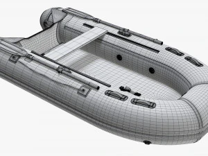 Inflatable Boat 02 3D Model