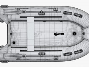 Inflatable Boat 02 3D Model
