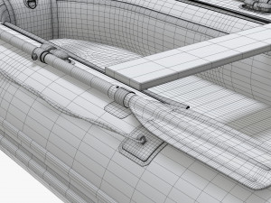 Inflatable Boat 02 3D Model