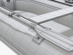 Inflatable Boat 02 3D Model