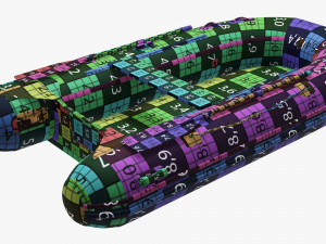 Inflatable Boat 02 3D Model