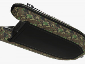 Inflatable Boat 02 camouflage Model 3D