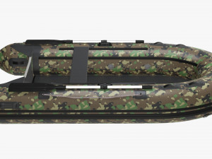 Inflatable Boat 02 camouflage Model 3D
