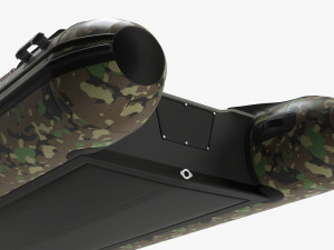 Inflatable Boat 02 camouflage Model 3D