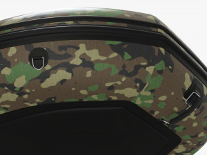 Inflatable Boat 02 camouflage Model 3D