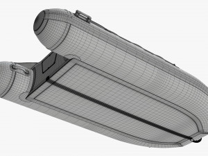 Inflatable Boat 02 camouflage Model 3D