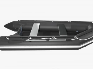 Inflatable boat 03 black 3D Model