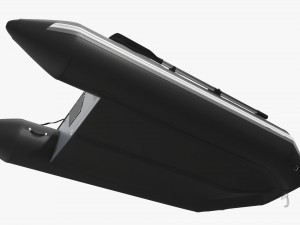 Inflatable boat 03 black 3D Model