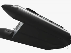 Inflatable boat 03 black 3D Model