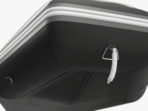 Inflatable boat 03 black 3D Model