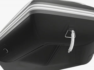 Inflatable boat 03 black 3D Model