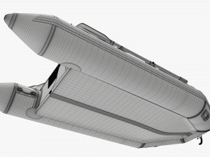 Inflatable boat 03 black 3D Model