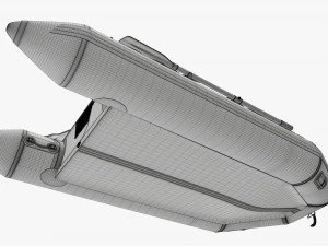 Inflatable boat 03 black 3D Model