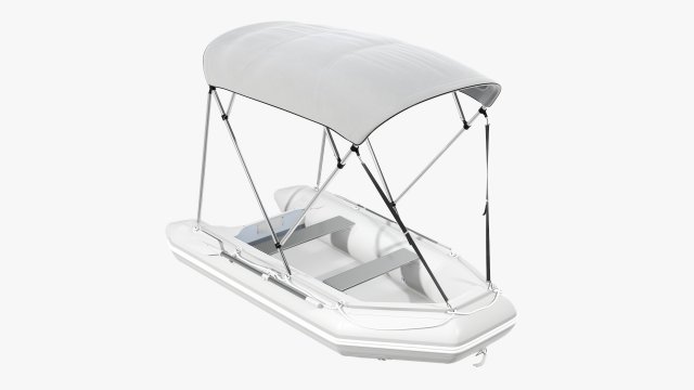 Inflatable boat 03 sunshade Modelo 3D .c4d .max .obj .3ds .fbx .stl .blend 
