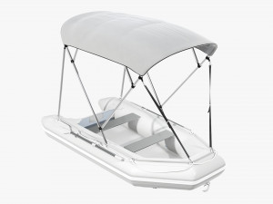 Inflatable boat 03 sunshade 3D Model