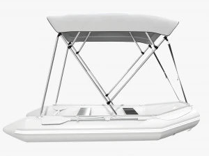 Inflatable boat 03 sunshade 3D Model