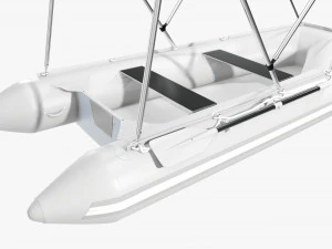 Inflatable boat 03 sunshade 3D Model