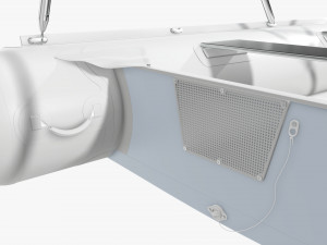 Inflatable boat 03 sunshade Modelo 3D