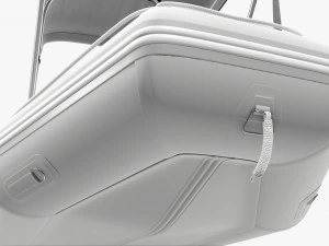 Inflatable boat 03 sunshade 3D Model