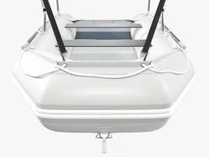 Inflatable boat 03 sunshade 3D Model