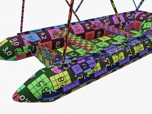 Inflatable boat 03 sunshade Modelo 3D