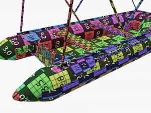 Inflatable boat 03 sunshade 3D Model