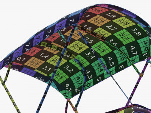 Inflatable boat 03 sunshade Modelo 3D