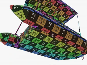 Inflatable boat 03 sunshade 3D Model