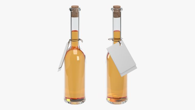 Liquor bottle 10cl Modelo 3D .c4d .max .obj .3ds .fbx .stl .blend 