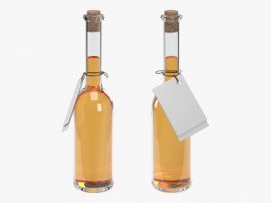 Liquor bottle 10cl Modelo 3D