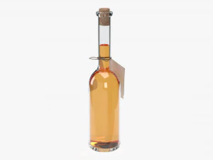 Botella licor 10cl Modelo 3D