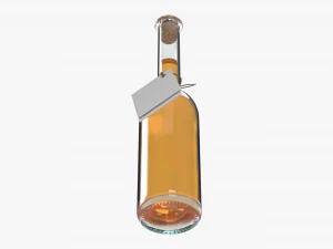 Botella licor 10cl Modelo 3D