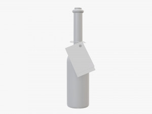 Liquor bottle 10cl Modelo 3D